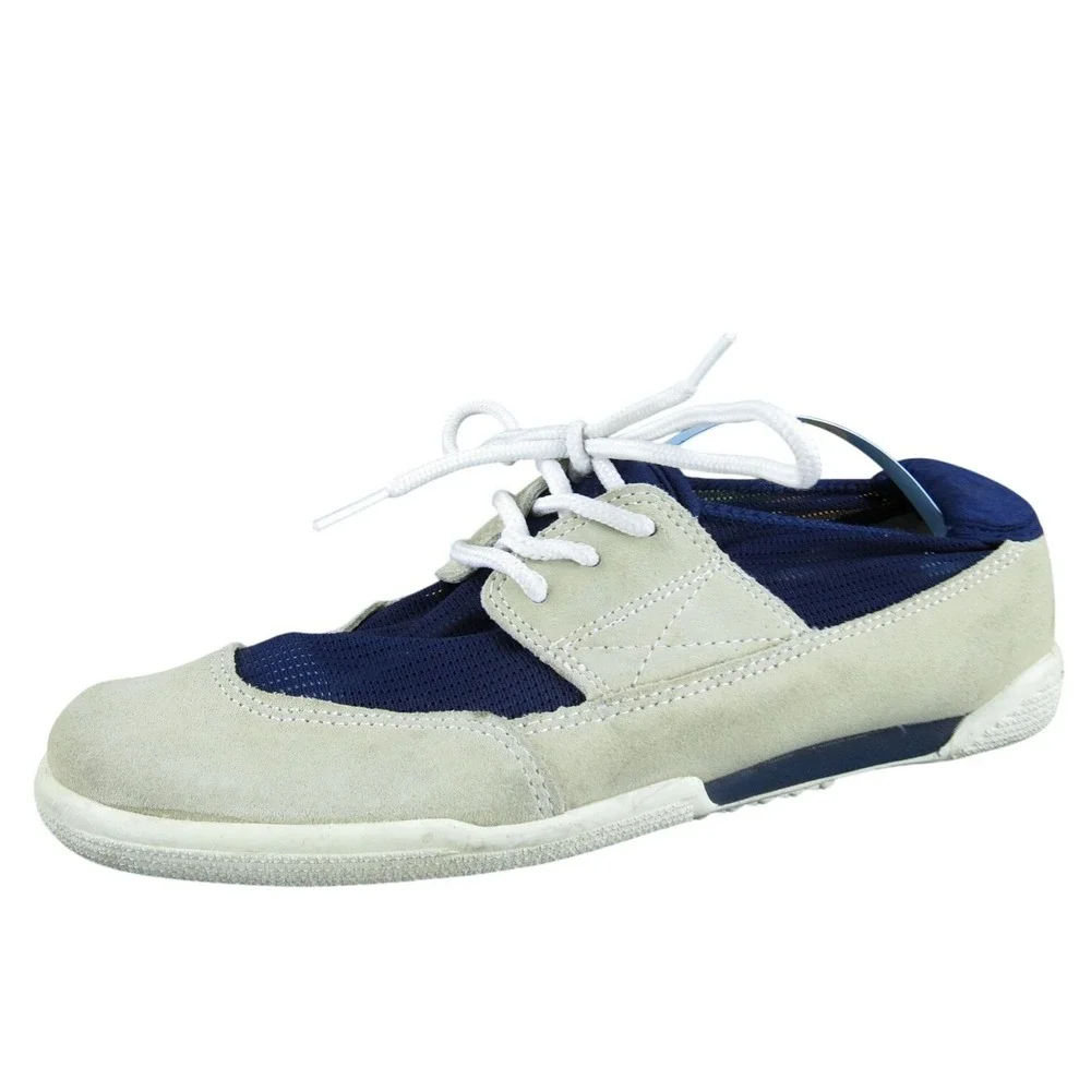 Lands' End Women Perf Boat Shoe Beige Leather Sz 8.5 Medium ‎ Used 2025